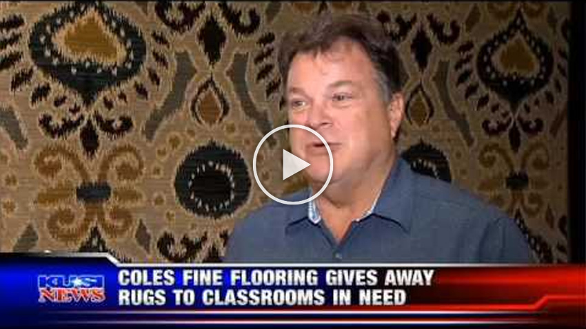 Coles Fine Flooring | KUSI-coles-teacher appreciation area rug giveaway video