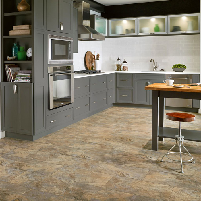 Coles Fine Flooring | Armstrong Luxury Vinyl Tile kitchen