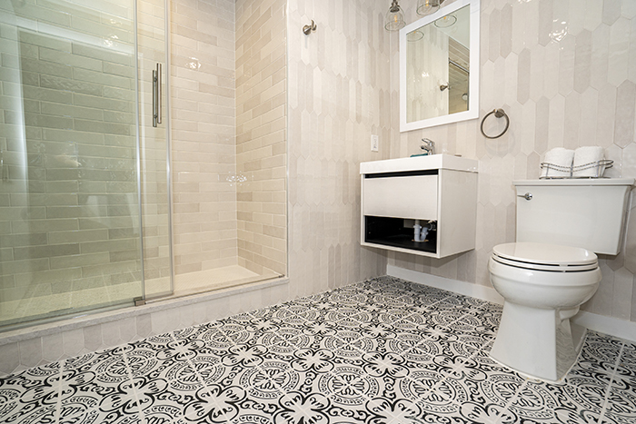 Coles Fine Flooring | MSI Tile patterned bathroom