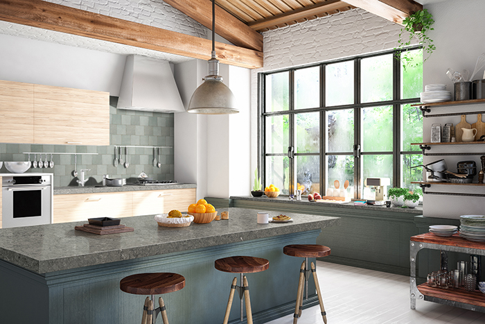 Coles Fine Flooring | MSI Tile loft kitchen