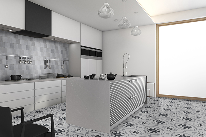 Coles Fine Flooring | MSI Tile modern loft kitchen