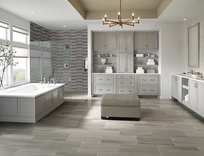 Coles Fine Flooring | MSI Tile modern bathroom pickett tile