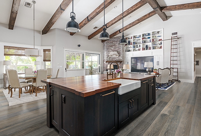 Coles Fine Flooring | grey hardwood floor kitchen