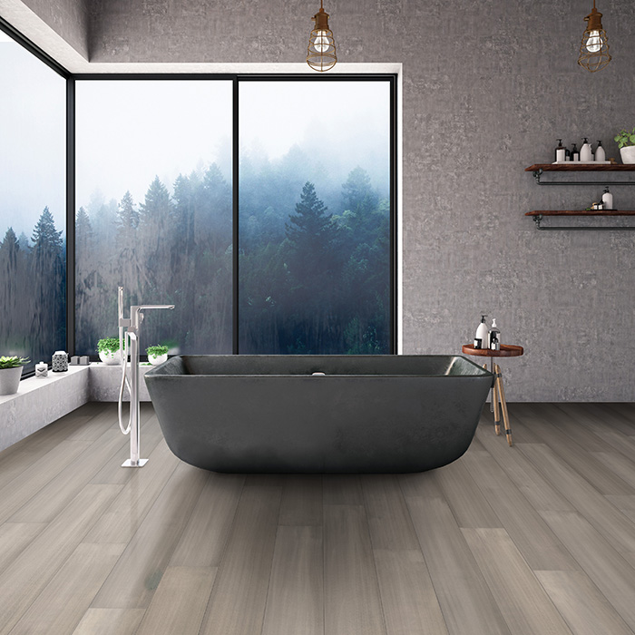 Coles Fine Flooring | grey hardwood bathroom