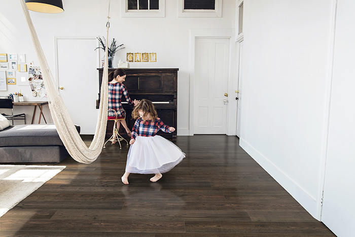 Coles Fine Flooring | dark hardwood living room family