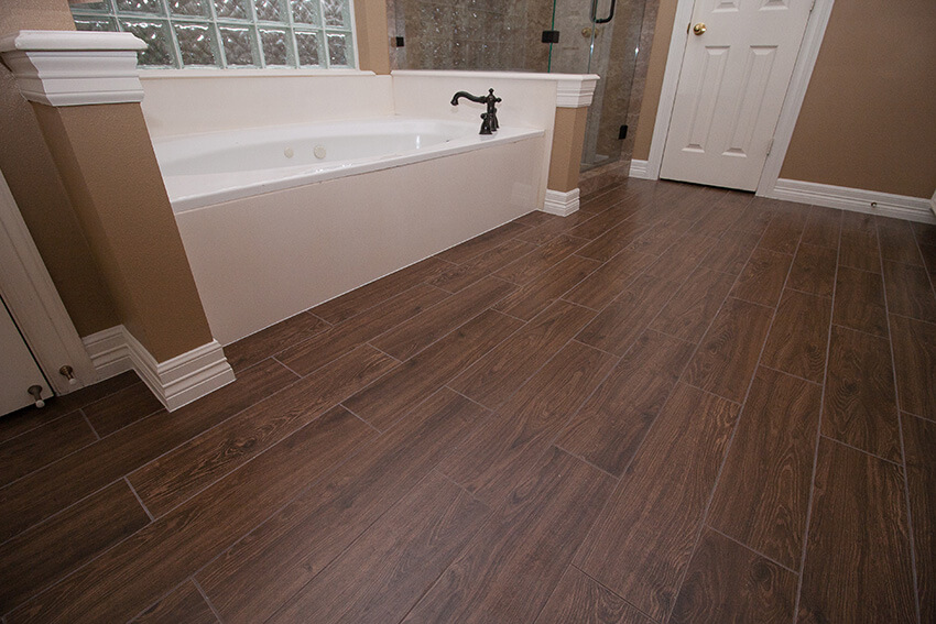 Wood look deals ceramic tile flooring