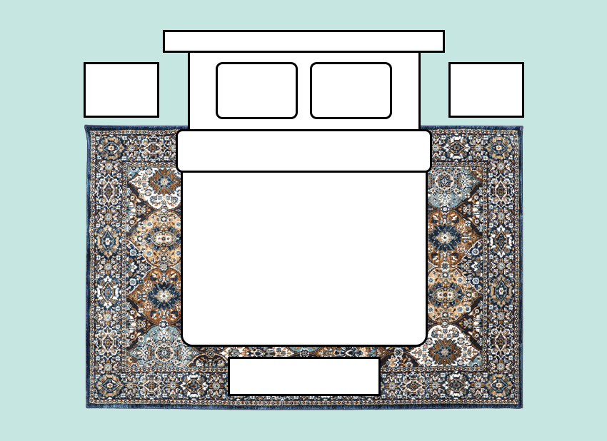Coles Fine Flooring | Area Rug Diagram bedroom
