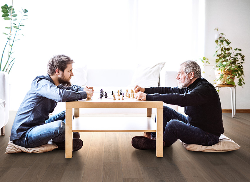 Coles Fine Flooring | Cali Hardwood chess game